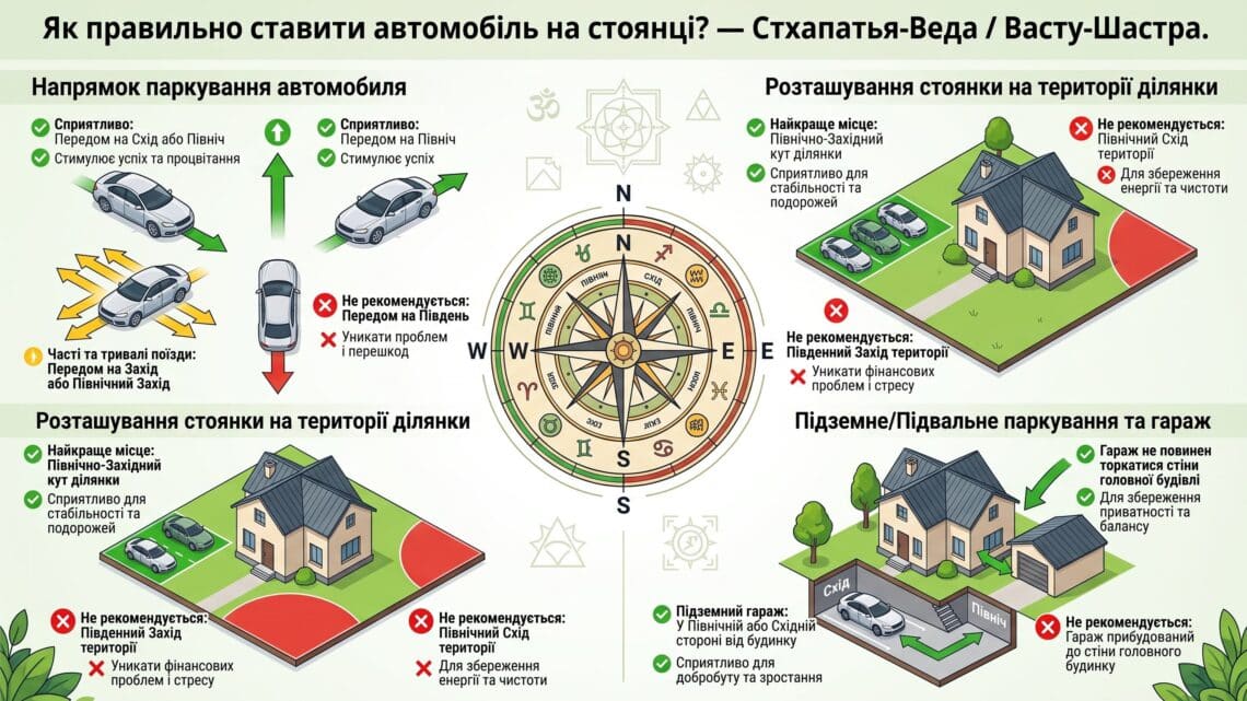 ««« Як правильно ставити автомобіль на стоянці — Стхапатья-Веда / Васту-Шастра / Ведична архитектура »»»